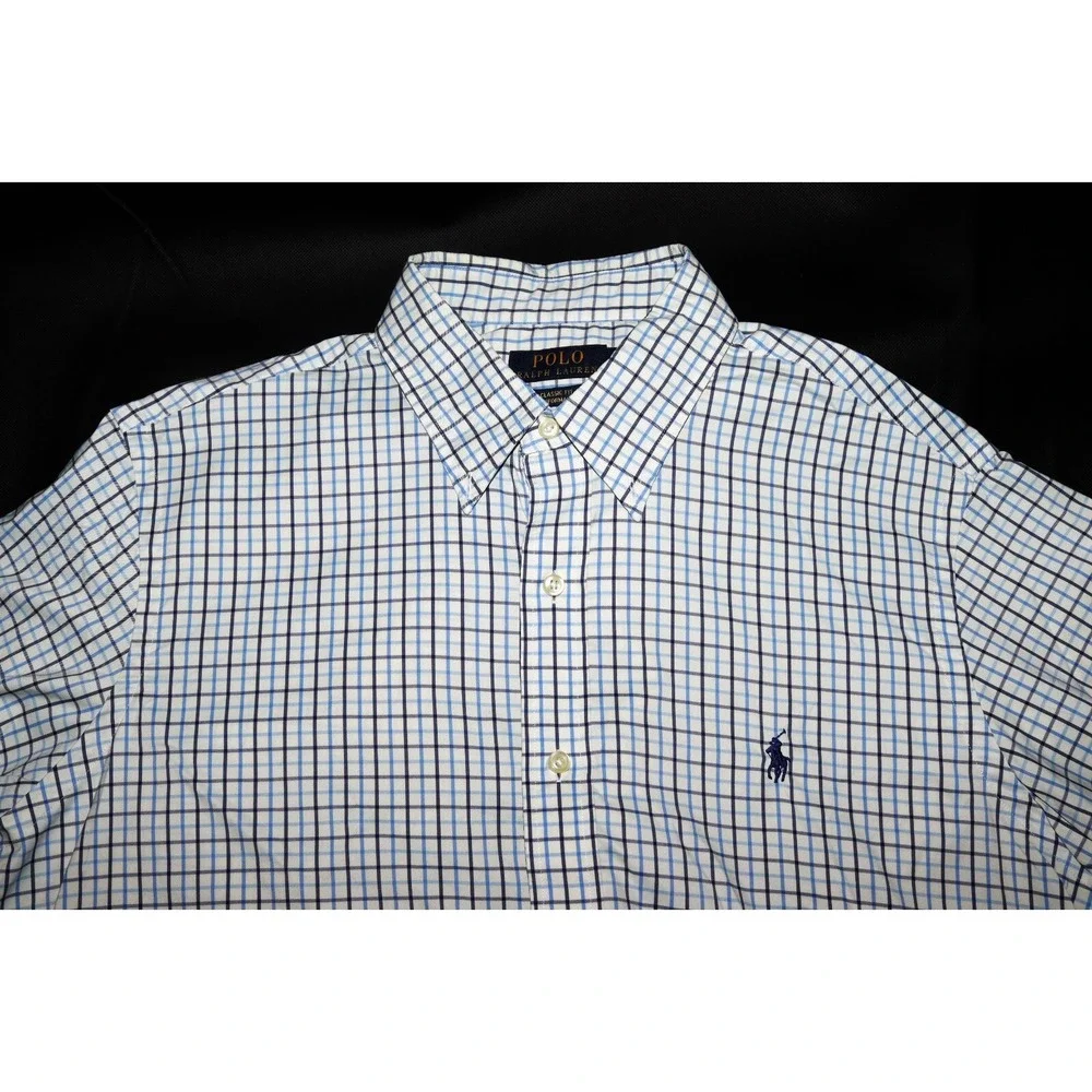 Polo Ralph Lauren Classic Fit Performance‎ Men's Button Down Shirt Size Large